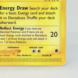 Electabuzz 76/165 Expedition Regular Common Pokemon Vintage TCG 2000 LP Card - Image 4