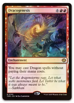 Dracogenesis #105 (Foil) (NM) Tarkir Dragonstorm PPTDM Magic MTG - Image 1