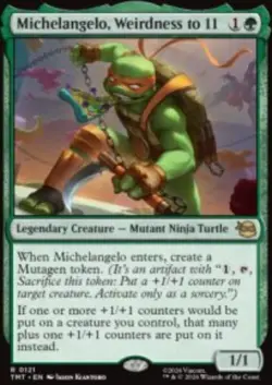 Michelangelo, Weirdness to 11 TMT 121 MTG Foil - Image 1
