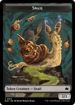 Snail Token Near Mint 14 Bloomburrow Reg - Image 1