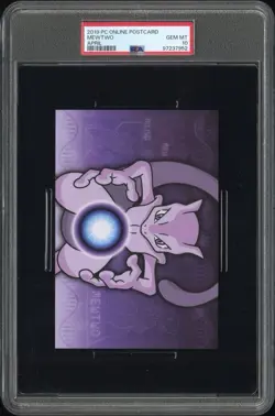 2019 Pokemon Center Mewtwo Post Card April Psa 10 Pop 2‼ - Image 1