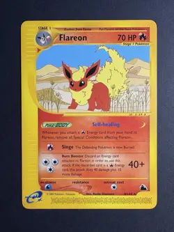FLAREON 8/144 Skyridge NON-HOLO rare E-Series / E-Reader Pokemon TCG card LP - Image 1