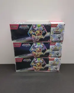 3 x Sam’s Club Pokemon Prismatic Evolutions Surprise Box & Booster Bundle - Image 1