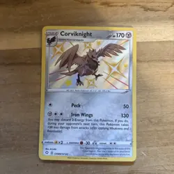 Pokemon TCG Corviknight SV089/SV122 Shining Fates Holo NM - Image 1