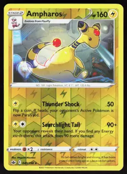 Ampharos 049/198 Rare Chilling Reign Pokemon Reverse Holo Near Mint - Image 1