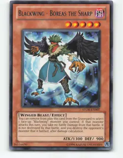Blackwing - Boreas the Sharp STOR-EN007 Storm of Ragnarok Unlimited - Image 1