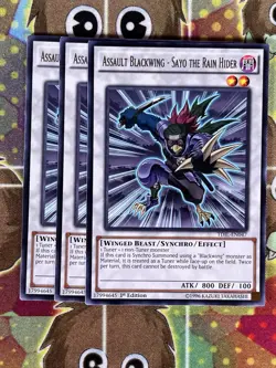 Yugioh Assault Blackwing - Sayo The Rain Hider TDIL-EN047 Playset - Image 1