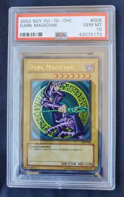 2002 YU-GI-OH! DARK MAGICIAN SDY 006 PSA 10 GEM MINT (ULTRA RARE) 💎 - Image 1