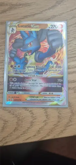 Lucario VSTAR SWSH214 - SWSH Black Star Promo - Pokemon Card - Near Mint - Image 1