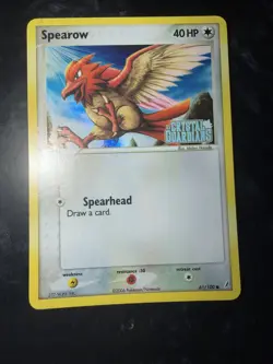 Spearow 61/100 Crystal Guardians Stamped Holo Common Pokemon TCG - Image 1