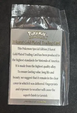 Pokemon Charizard Burger King 23K Gold-Plated Limited Edition Trading Card NM - Image 4