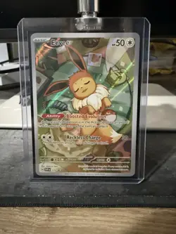 Pokemon Eevee Prismatic Evolutions Promo 173 - Comes With Sleeve And Plastic Cov - Image 1