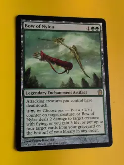 Bow of Nylea. Theros Legendary Artifact Magic the Gathering Card. - Image 4