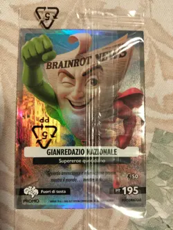 ITALIAN BRAINROT CARD PROMO GIANREDAZIO NAZIONALE EDIZIONE LIMITATA RARA - Image 1