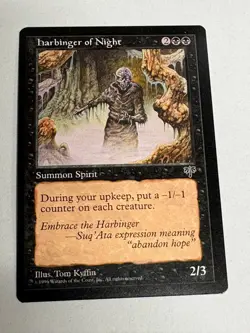 Harbinger of Night | MTG | Magic the Gathering | Mirage | Light Play - Image 2