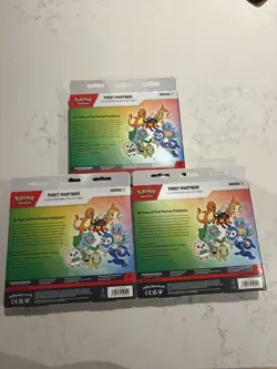 Pokemon TCG First Partner Illustration Collection Series 1 x3 Boxes New & Sealed - Image 2