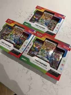 Pokemon TCG First Partner Illustration Collection Series 1 x3 Boxes New & Sealed - Image 3