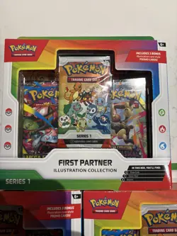 Pokemon TCG First Partner Illustration Collection Series 1 x3 Boxes New & Sealed - Image 5