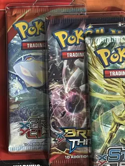 pokemon 3 pack blister XY-Era Primal Clash Breakthrough Steam Siege Moltres Pin - Image 3