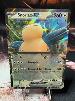 Snorlax ex 076/131 Prismatic Evolutions Pokemon TCG Holo Ultra Rare - Image 1