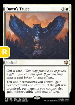 MTG Dawn's Truce Bloomburrow Rare Instant NM - Image 1