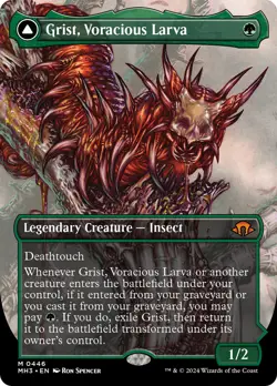 Grist, Voracious Larva // Grist, the Plague Swarm (Borderless) [Modern Horizons - Image 1