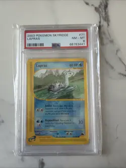 2003 POKEMON SKYRIDGE #71 LAPRAS PSA 8 - Image 1