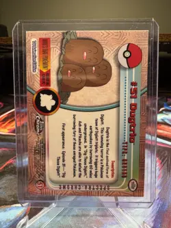 Topps Chrome 2000 Pokemon Dugtrio Spectra-Chrome #51 TV Animation Edition - Image 2