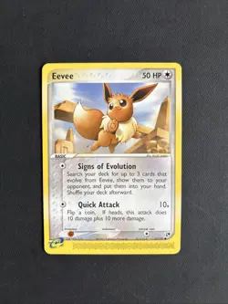Pokemon TCG Eevee EX Sandstorm 63/100 Regular Common Non Holo 2003 Nintendo - LP - Image 1