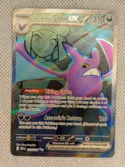 Pokemon TCG Team Rocket’s Crobat ex 217/182 Ultra Rare Destined Rivals - Image 1