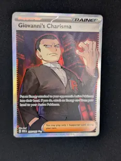 Pokemon TCG Giovanni’s Charisma 197/165 Scarlet & Violet 151 - Image 1