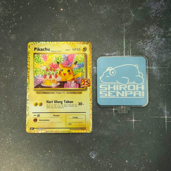 BIRTHDAY PIKACHU POKEMON TCG INDONESIA 25th ANNIVERSARY 007/025 s8a-P NM-M - Image 1