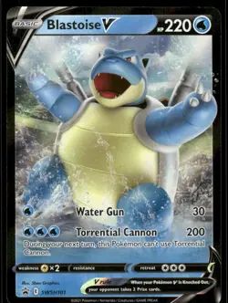 Pokemon Cards Blastoise V SWSH101 SWSH Black Star Promo NM - Image 1