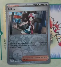 Hilda 084/086 White Flare Reverse Holo Pokemon Card - Image 1