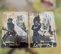 Dragon Ball Super Fusion World Energy Marker Gold Trunks Vegeta E01 Card Set - Image 1