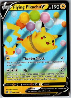 Flying Pikachu V 006/025 Celebrations - Pokemon Card - NM - Image 1