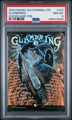 2023 MTG LTR GLAMDRING #747 (M) Lord Of The Rings - MINT - FOIL - PSA 8 - Image 1