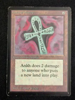 Ankh of Mishra - Beta - LP - Magic the Gathering - MTG - Artifact - Image 1