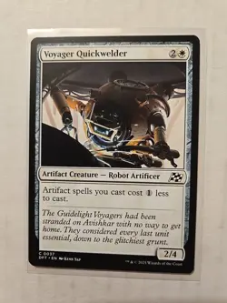 Voyager Quickwelder - Aetherdrift - LP - Common - Artifact Creature - Image 1