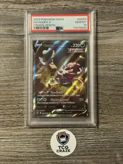 *PSA 10* Hoopa V GG53/GG70 - Crown Zenith Full Art - Gem Mint Pokemon Card - Image 1