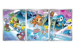 Serie1 Tortipouss Ouisticram Tiplouf Pokemon Coffret 30 Ans Premiers Partenaires - Image 2