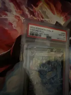 PSA 10 GEM 2024 POKEMON JPN SV8A VAPOREON EX TERASTAL SPECIAL ART RARE 205/187🔥 - Image 2