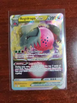 136/195 Pokemon TCG Regidrago VSTAR Silver Tempest Holo Ultra Rare - Image 1
