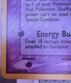 Pokemon TCG Gardevoir Mind Game Theme Deck Exclusive 9/108 Holo Exclusive RARE - Image 3
