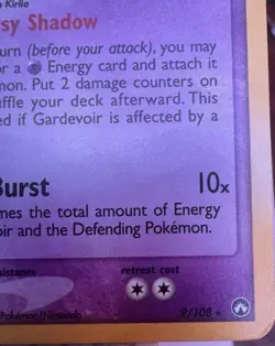 Pokemon TCG Gardevoir Mind Game Theme Deck Exclusive 9/108 Holo Exclusive RARE - Image 4