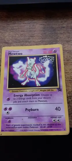 Mewtwo (WB Movie Promo) - Pokemon TCG - WoTC - Promo Stamped #3 - Image 2