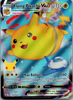 Flying Pikachu VMAX 007/025 - Celebrations Ultra Rare Pokemon TCG NM - Image 1