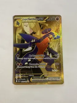 Pokemon Cynthia's Garchomp Ex 241/182 Sv10 Destined Rivals Hyper Rare Holo 330HP - Image 1