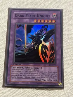 Yugioh Dark Flare Knight DCR 1st Edition Super Rare VLP - Image 1