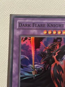 Yugioh Dark Flare Knight DCR 1st Edition Super Rare VLP - Image 2